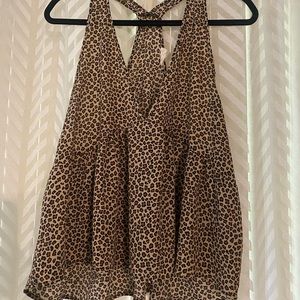 Cheetah print tank